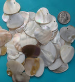shell pendant heart small/meduim 32mm