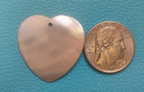 shell pendant heart small/meduim 32mm