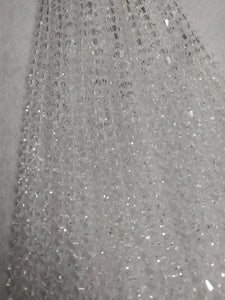 beads bicone 4mm  clear