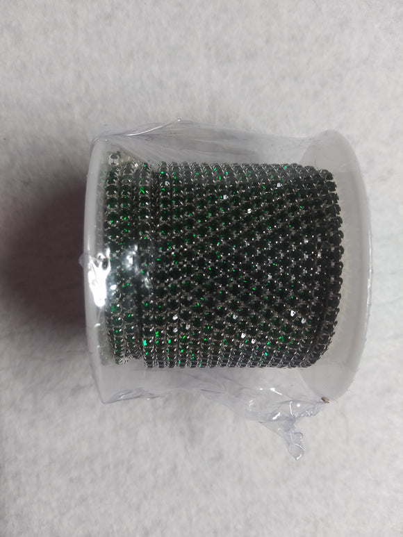 cupchain banding ss6 emerald green rhinestone