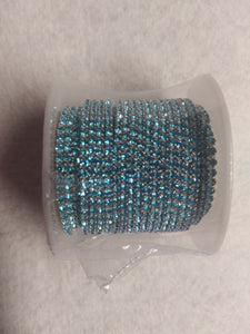 cupchain banding ss6 aquamarine rhinestone