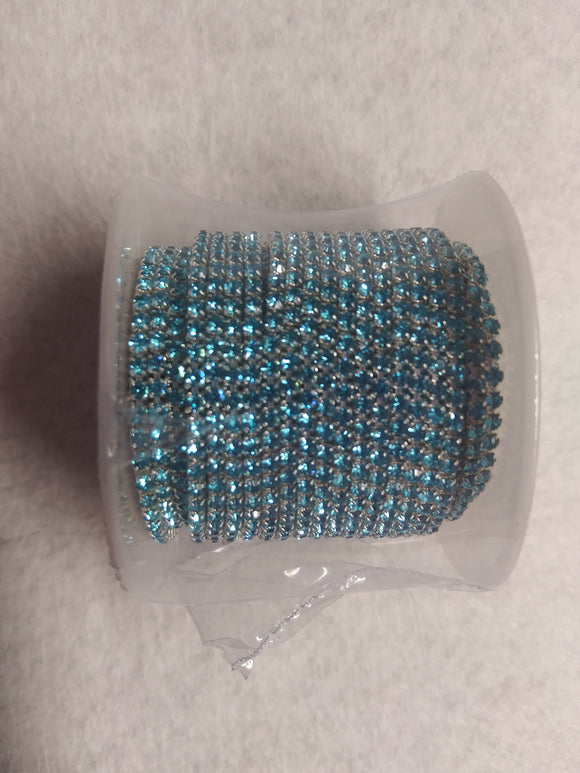 cupchain banding ss6 aquamarine rhinestone
