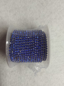 cupchain banding ss6 sapphire blue rhinestone