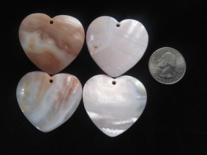 shell pendant heart medium 40mm
