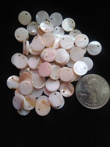 shell pendant white tiny round