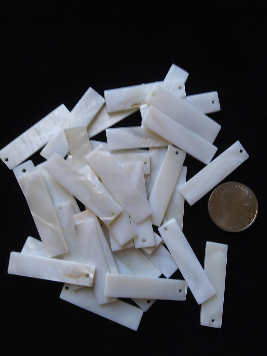 shell pendant long rectangle – Laughing Woman Crafts & Supplies