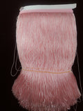 shawl fringe 12" chainette baby pink