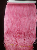 shawl fringe 12" chainette bubblegum pink