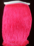 shawl fringe 12" chainette hot pink