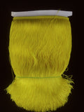 shawl fringe 12" chainette yellow
