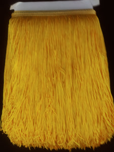 shawl fringe 12" chainette golden yellow