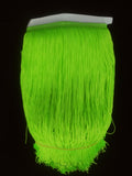 shawl fringe 12" chainette neon green