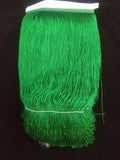 shawl fringe 12"  chainette green