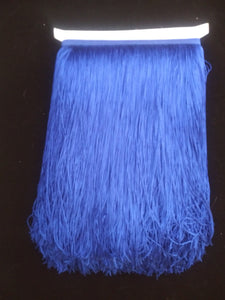 shawl fringe 12" chainette royal blue