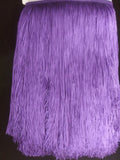 shawl fringe 12" chainette violet purple