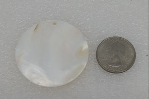 shell pendant round large
