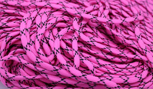 paracord 550 hot pink/black