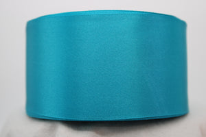 ribbon satin 2" turquoise blue