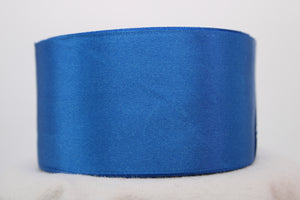 ribbon satin 2" blue denim