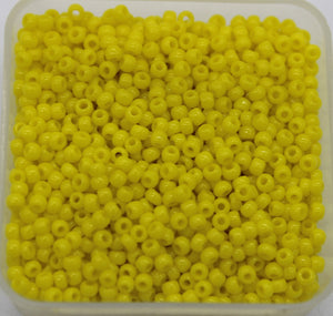 toho seed beads size 11 opaque light yellow