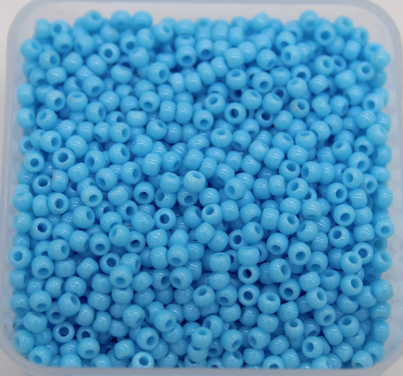 toho seed beads size 11 opaque light blue
