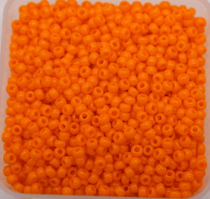 toho seed beads size 11 opaque orange