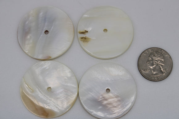shell pendant round center hole