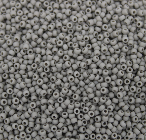toho seed beads size 11 matte grey