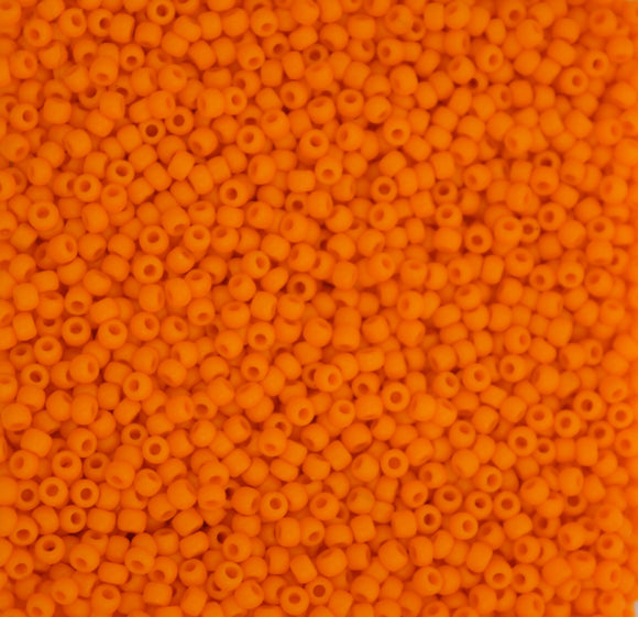 toho seed beads size 11 matte orange