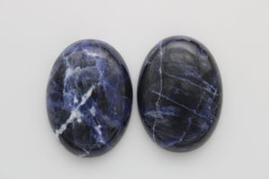 stone cabochon sodalite oval set #4