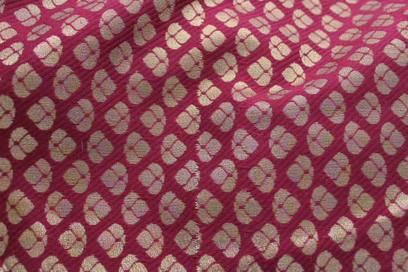 silk brocade fabric burgundy/gold