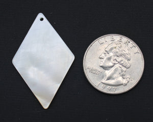 shell pendant diamond large