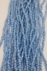 Czech size 11 pearl finish blue