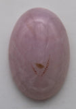 stone cabochon dyed crackle agate oval pink