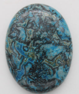 stone cabochon ripple jasper dyed large oval #3
