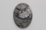 stone cabochon natural crazy agate large oval #1
