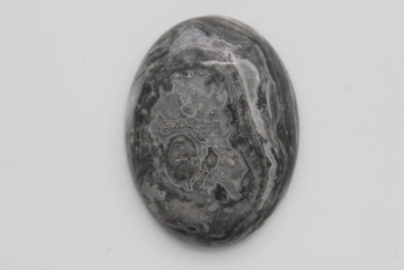 stone cabochon natural crazy agate large oval #3