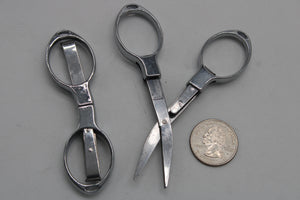 scissors folding silver color