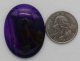 stone cabochons dyed agate large oval purple #2