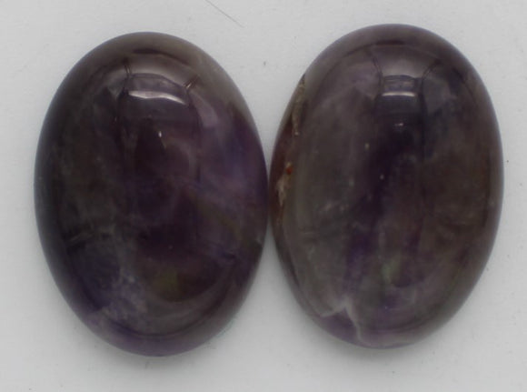 Stone cabochons amethyst small oval #1