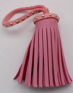 leather (faux) tassel light pink