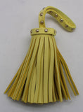 leather (faux) tassel yellow