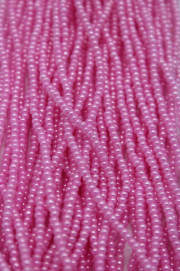 Czech size 11 pearl finish dark pink