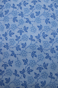 floral vine light blue