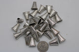 bead cone/end cap antique silver