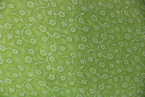 poppies lime green