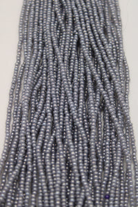 Czech size 11 pearl finish grey