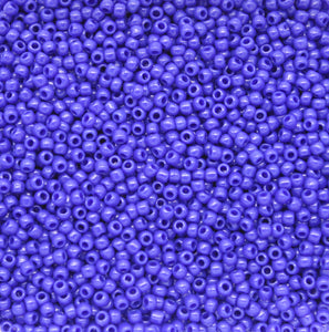 toho seed beads size 11 opaque royal blue