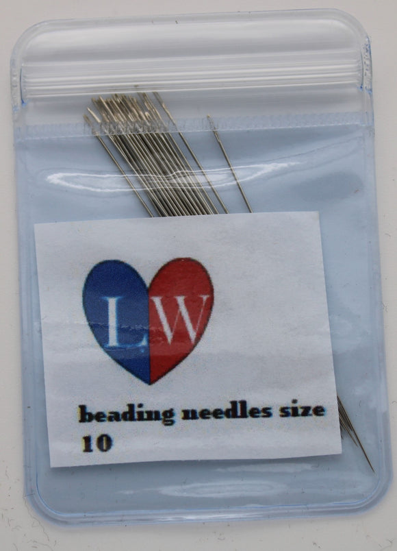 beading needles size 10