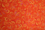 abstract floral orange